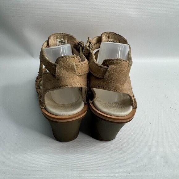 Merrell Select Fresh J21952 Beige Leather Buckle Wedge Sandal Shoes Women's US 9 - Picture 4 of 9